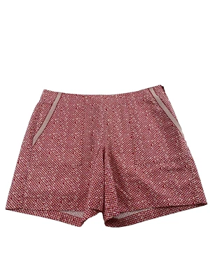 Cabi Picnic Short Womens 8 Red Dot Print Side Zip Stretch Casual Chino 34x7 5121 - Image 1 of 4