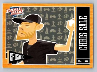 2013 Panini Triple Play #17 Chris Sale - Image 1 of 2