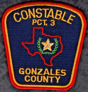 Parche de hombro Gonzales County Texas Constable PCT 3 - Imagen 1 de 2