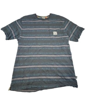 Howler Bros T Shirt Boy Large Gray Cotton Short Sleeve Striped Pocket Tee Casual - Picture 1 of 11