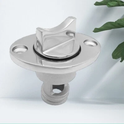Stainless Steel 316 Dinghy Transom Boat Drain Plug Bung Hole Drainage Marine - Image 1 of 4
