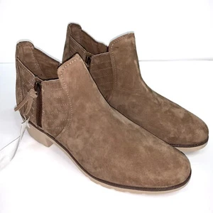 Reef Womens Size 10 Voyage Low Tobacco Ankle Boots 713723 Booties Tan Zipper - Picture 1 of 10