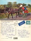 C15417 Jaunting Car Horse And Cart   Ireland Postcard 1981 Stamp