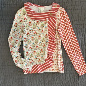 Matilda Jane Floral Button Detail Top Size 14 Girls Candy Cane - Picture 1 of 3