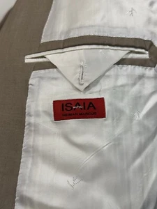 ISAIA Napoli 2 Btn Blazer Sports Coat-Mens Size 50-Wool/Silk-Made In Italy - Picture 1 of 15