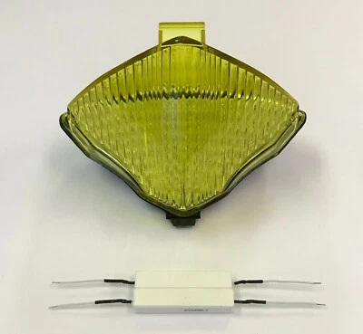 04-06 R1 Luz trasera LED AMARILLA luz trasera freno trasero señales de giro integradas 2005 Foto 1 de 4