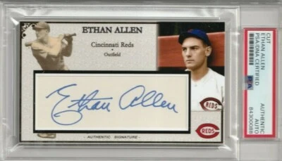 Ethan Allen Cincinnati Reds Auto signed autograph card  PSA DNA - Image 1 of 2