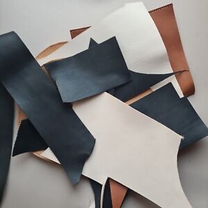 2mm veg tan leather offcuts remnants by weight  | natural, tan, brown and black