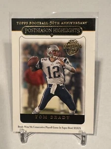 2005 Topps Postseason Highlights Tom Brady #360 Patroits - Bild 1 von 2