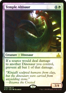 MTG FOIL Temple Altisaur - Rivals of Ixalan #28 - Picture 1 of 1