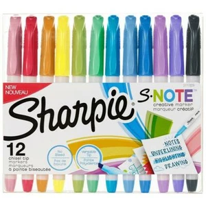 12 pz sharpie creative s note pennarello marker per bullet journal e lettering - Foto 1 di 8