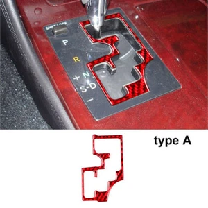 Red Carbon Fiber Interior Automatic Gear Shift Cover Trim For Lexus GS300/350 - Picture 1 of 9
