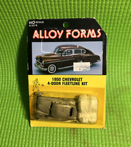 Alloy Forms HO Scale Kit Diecast Metal H-2019 1950 Chevrolet 4-door Fleetline