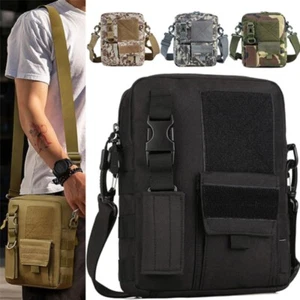 Small Messenger Bag Shoulder Bag Tactical Crossbody Casual Pack Travel Sport Men - Picture 1 of 20