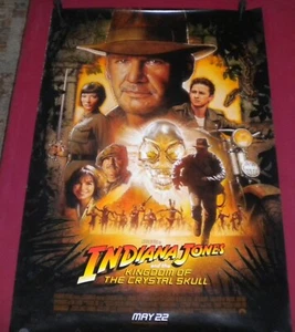 Póster de la película Indiana Jones y el reino de la calavera de cristal 27x40 D/S Ford - Imagen 1 de 3