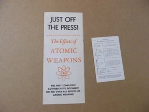 c.1950 Atomic Bomb Effects of Atomic Weapons Brochure Lot USGPO Vintage Original - Bild 1 von 6