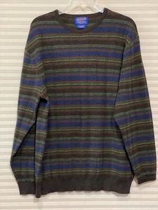 Pendleton Mens L SOFT Merino Wool Crew Neck Pullover Sweater LikeNew Multicolor - Picture 1 of 4