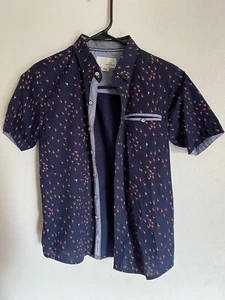 Craft + Flow Hemd Größe 8 - Small Flamingo Mehrfarbig Button Down Kurzarm - Bild 1 von 9