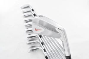 10pcs Nike Tour Blade Forged 3-4-5-6-7-8-9-P + Tiger Woods 56 60 Flex Stiff RH - Picture 1 of 16