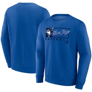 Men's Fanatics Royal Toronto Blue Jays Focus Fleece Pullover Sweatshirt - Picture 1 of 3