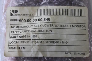 HALLIBURTON CIRCUIT ASSY LOWER WATERCUT MONITOR PCB BOARD 991-43861 - Picture 1 of 7