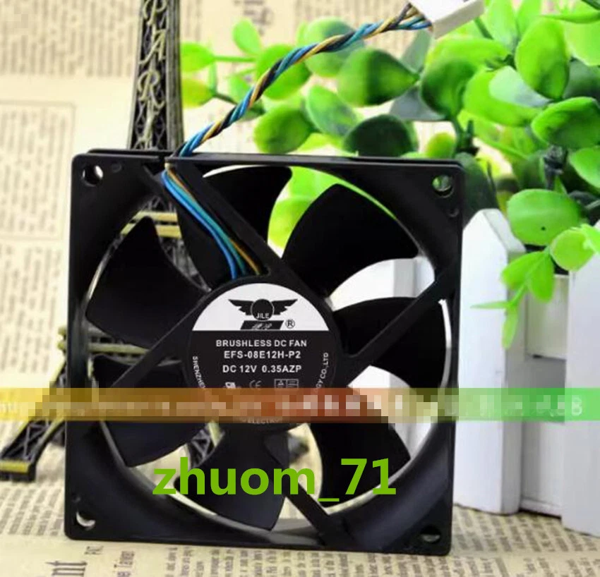 1PC EVERCOOL EFS-08E12H-P2 12V 0.35A 8025 4-Pin PWM fan - Image 1 of 1