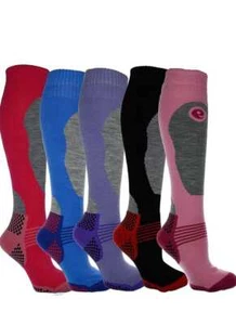 Ladies High Performance Ski Socks Long Hose Thermal Boot Hiking Socks 4-7 lot - Picture 1 of 2