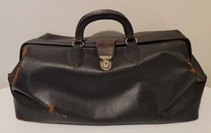 Vintage Schell Rindsleder Rindsleder Ärzte Tasche Geldbörse - Bild 1 von 13