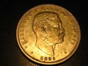 1883 Kingdom Of Hawaii Silver Half Dollar - Picture 1 of 4