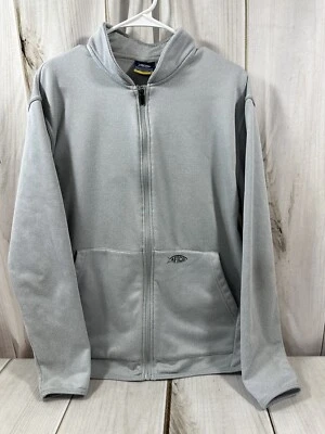 Chaqueta AFTCO AFTECH Hombre Mediana Cremallera Completa Gris Bolsillos Delanteros para las Manos Pesca Foto 1 de 4