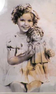 Shirley Temple & Doll Estampado de Foto en Marco Vintage - Imagen 1 de 6