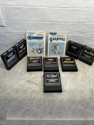Lote de 8 Juegos ColecoVision - Donkey Kong Mr Do Omega Race Smurf Lady Bug Foto 1 de 4