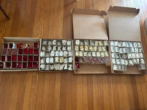 Vtg Letters & Numbers To Iron On Tee Shirts ! Red & White  New Old Stock ! - Picture 1 of 6