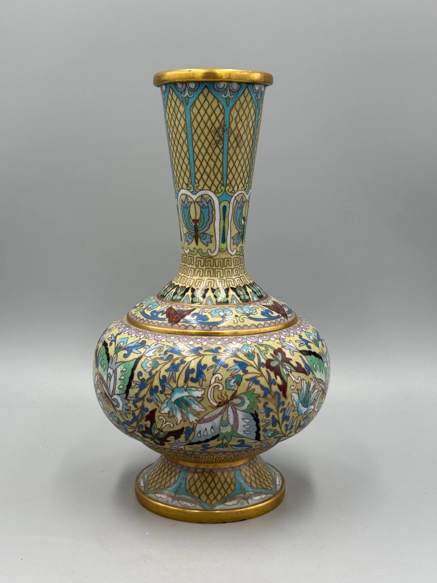 景泰蓝古董原始1900-1940 年日本花瓶| eBay