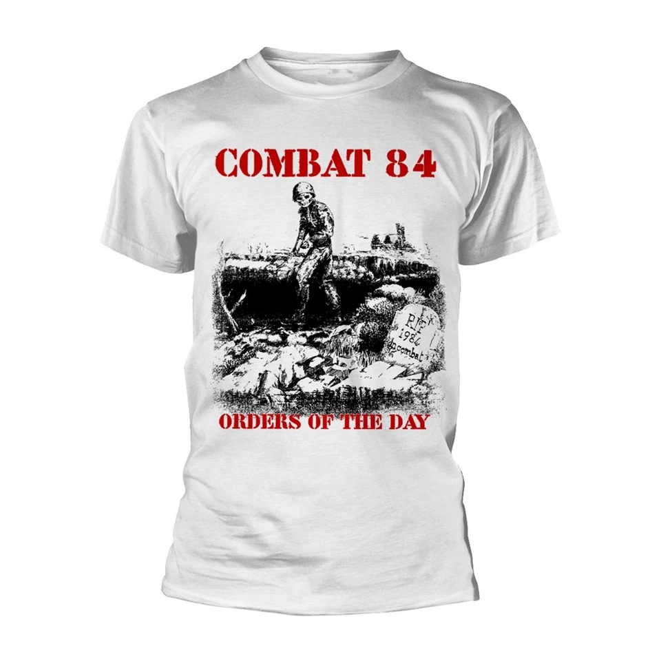 COMBAT 84 - ORDERS OF THE DAY (WHITE) WHITE T-Shirt Small - Imagen 1 de 1