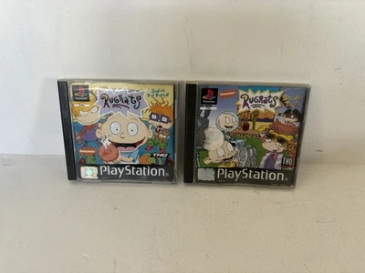 2 x Rugrats PS1 Games Bundle - Search for Reptar & Studio Tour With Manuals - Image 1 of 3