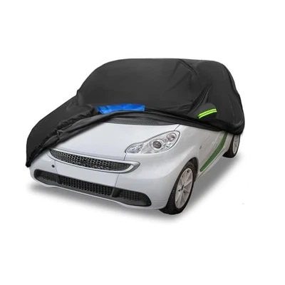 For Smart Fortwo 2007-2022 Waterproof Car Cover All Weather with Door Zipper Foto 1 de 4