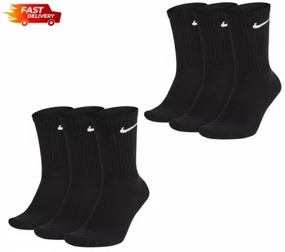 PACK DE 3/6 PARES DE CALCETINES NIKE CREW PARA HOMBRE/MUJER - CREW SPORTS NEGROS Foto 1 de 4