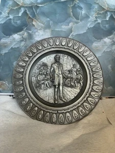 Int’l Silver Company Pewter Plate Abraham Lincoln Gettysburg Address #5521/7500 - Picture 1 of 7
