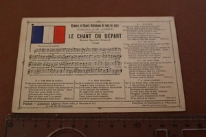 tolle alte Liedkarte -  Le Chant du Départ  Frankreich  - Picture 1 of 2
