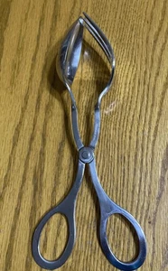 Edelstahl Salatzange 9 Zoll Gabel Messer Servier Buffet - Bild 1 von 5