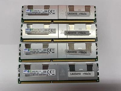 128GB (4x32GB) Samsung DDR3 ECC RAM 4Rx4 PC3-12800L für Server und Workstations - Bild 1 von 3