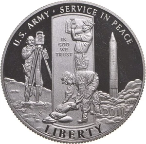 2011 Proof Army Commemorative Half Dollar *0201 - Picture 1 of 3