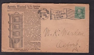COCINA DE VAPOR AMERICANA 1909, AGENTES BUSCADOS, PHILADELPHIA, PA. - Imagen 1 de 2