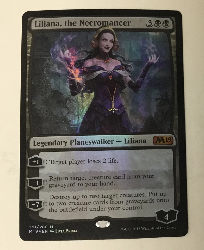 Liliana, the Necromancer Core Set 2019 Foil - Image 1 of 1