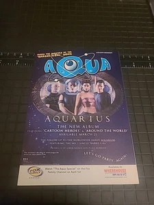 Aqua Aquarius Fox Family 2000 Print Ad 8x5 Great To Frame - Bild 1 von 1
