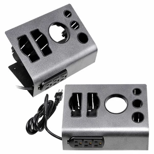 Soporte para electrodomésticos de hierro plano de escritorio Byootique soporte para secador de pelo de salón con 3 salidas - Imagen 1 de 8