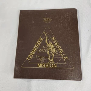 Tennessee Nashville Mission 3 ring Binder Mormon LDS Missionary Vintage - Picture 1 of 5