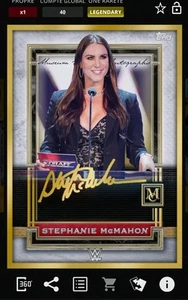 TOPPS WWE SLAM DIGITAL CARD STEPHANIE MCMAHON 40CC LEGENDARY MUSEUM... - Photo 1 sur 1