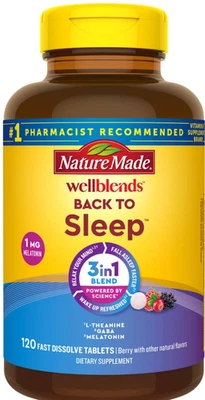 Nature Made Wellblends Back To Sleep, 120 Fast Dissolve Tablets - Image 1 of 3